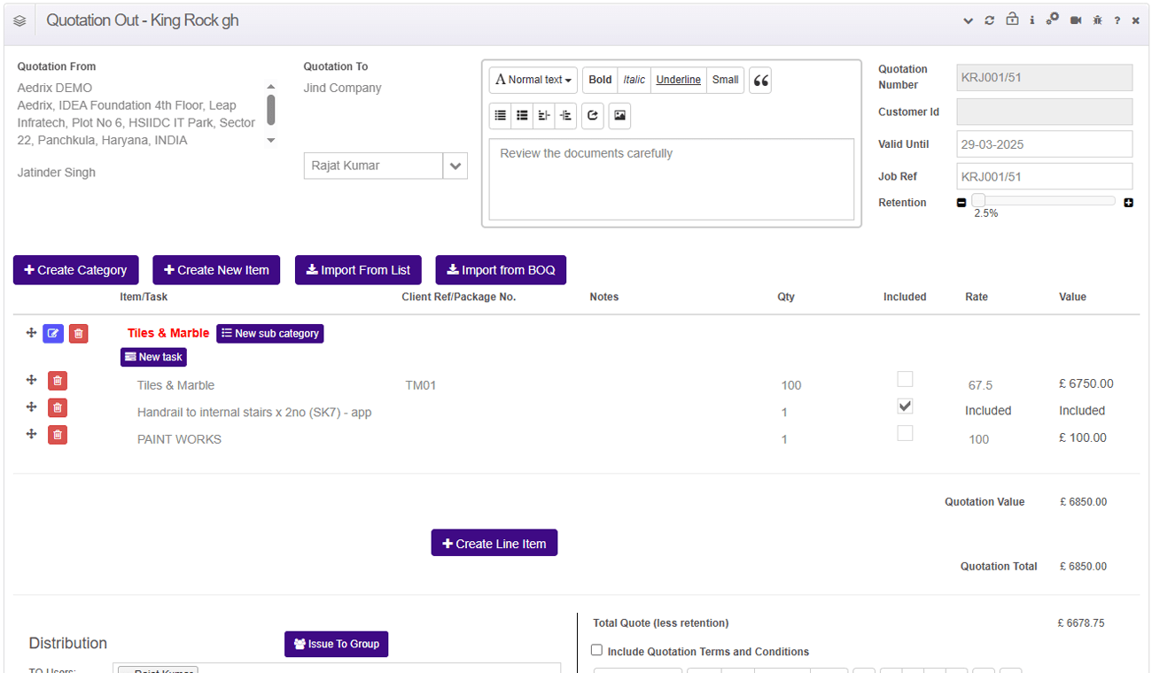 Procurements & Invoicing