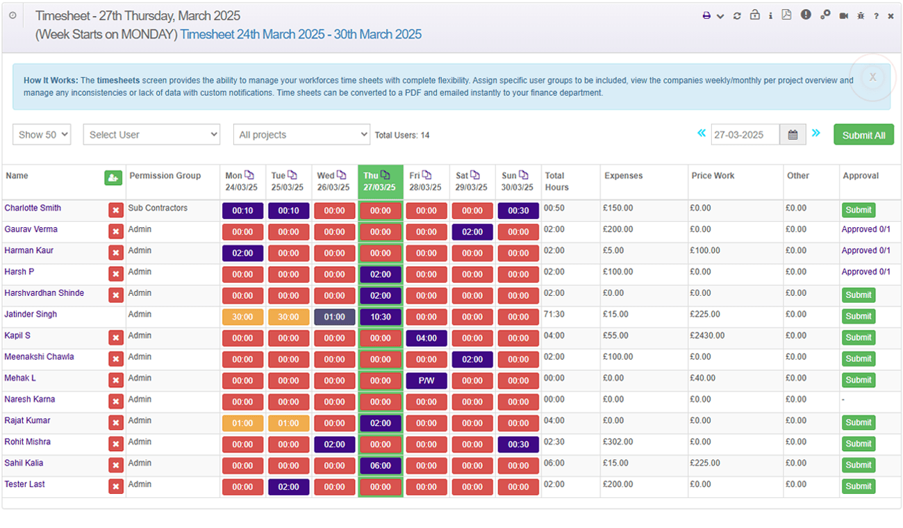 Timesheets and Holidays
