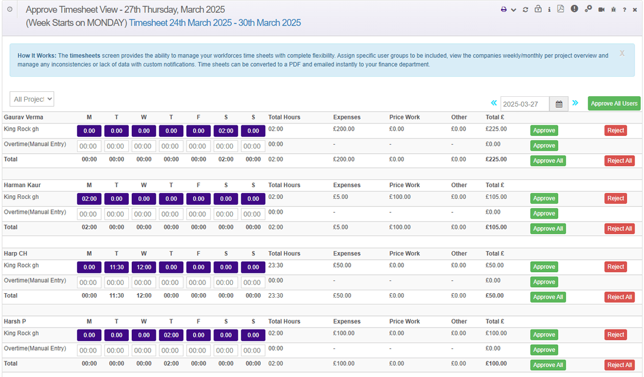 Timesheets and Holidays