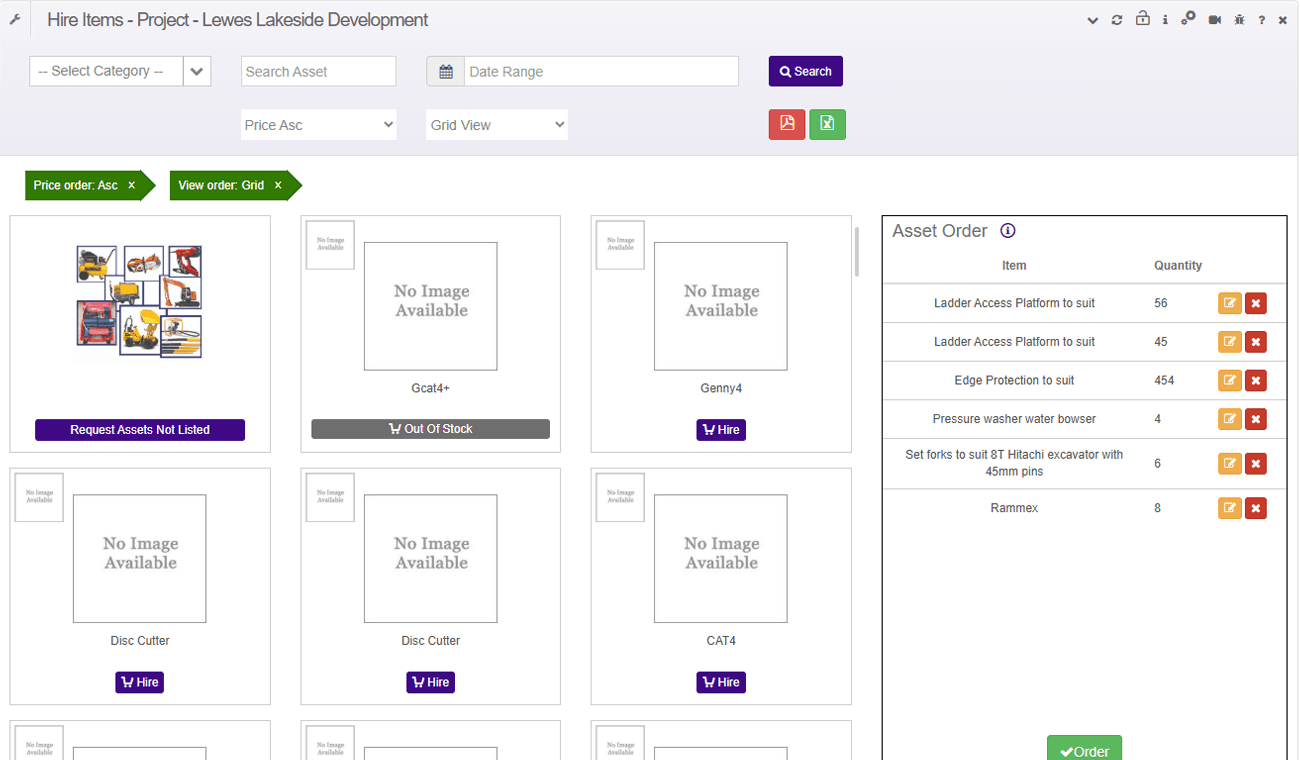 Construction Asset Management System